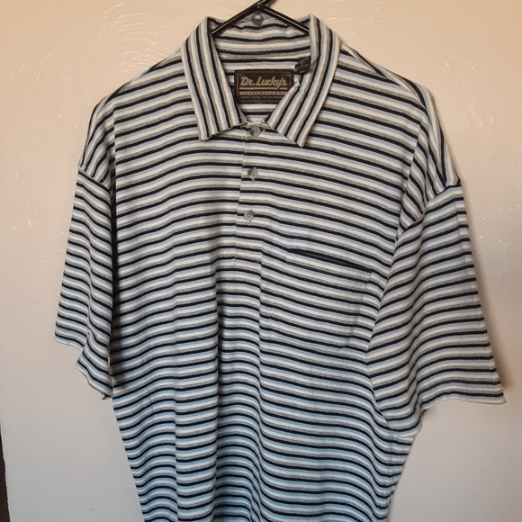 Dr. Lucky's Striped Polo - Picture 1 of 4